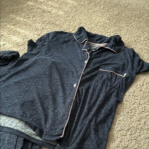 Thalia Sodi Blue and Pink Pajama Set Intimates & Sleepwear